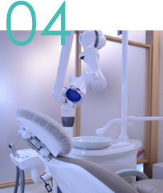 口腔外バキュームを用いたクリーンな診療室